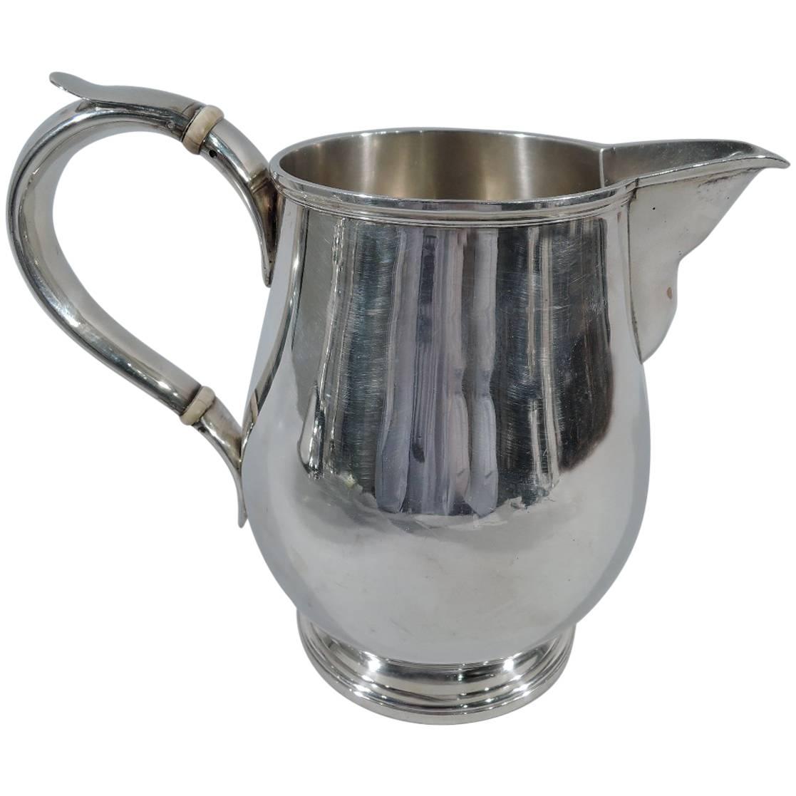 Fine English Georgian Sterling Silver Water Pitcher