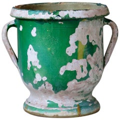 Glazed Terracotta Planter from Anduze, France, circa 1850s