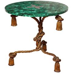 Malachite Topped Side Table 2