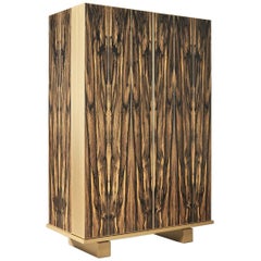 Royal Ebony Wood Cabinet Plumage by Hervé Langlais 2017 France