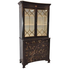 Chinoiserie Style Bookcase Display China Cabinet by Modern History
