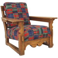 American Rustic Old Hickory Mission Large Oak Armchair 1