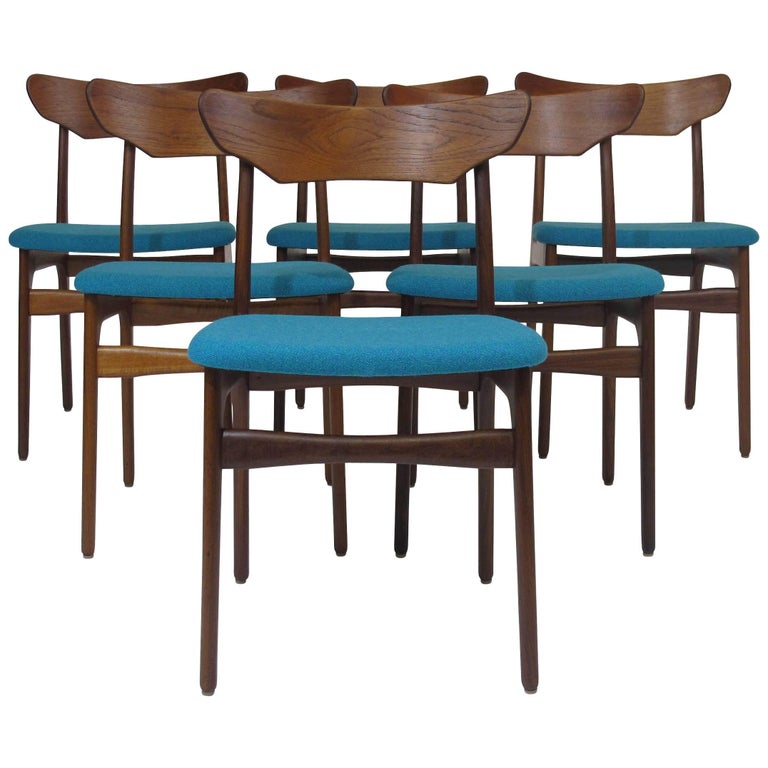 Schionning and Elgaard Teak Danish Dining Chairs For Sale at 1stDibs