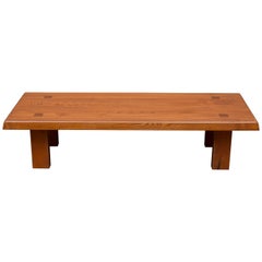 Pierre Chapo French Elm Coffee Table