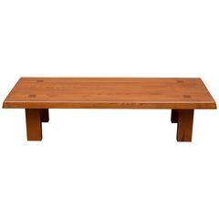 Pierre Chapo French Elm Coffee Table 12