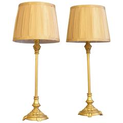 Pair of Gilt Lamps 4