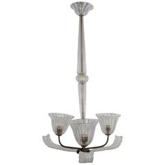 Murano Chandelier 1940s Italian Design Barovier Manufacture 8