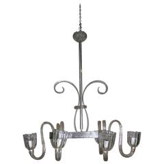 Chandelier Art Glass Murano 1940s Barovier Design 5