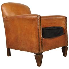 1930s Half Size Leather Club Chair 5