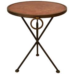 Great Looking Italian Folding Campaign Style Drinks Side Table