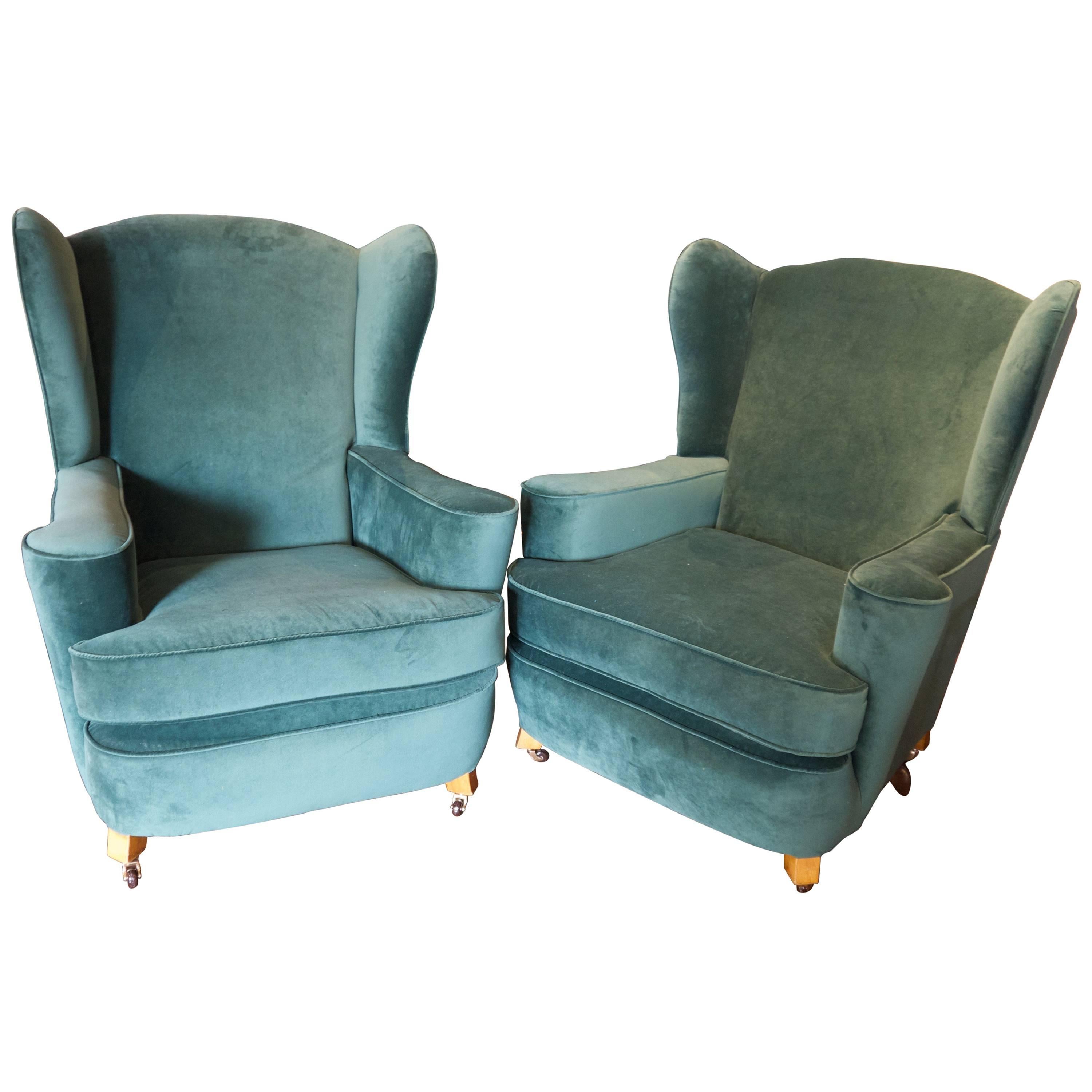 Pair of 1950s German Armchairs For Sale