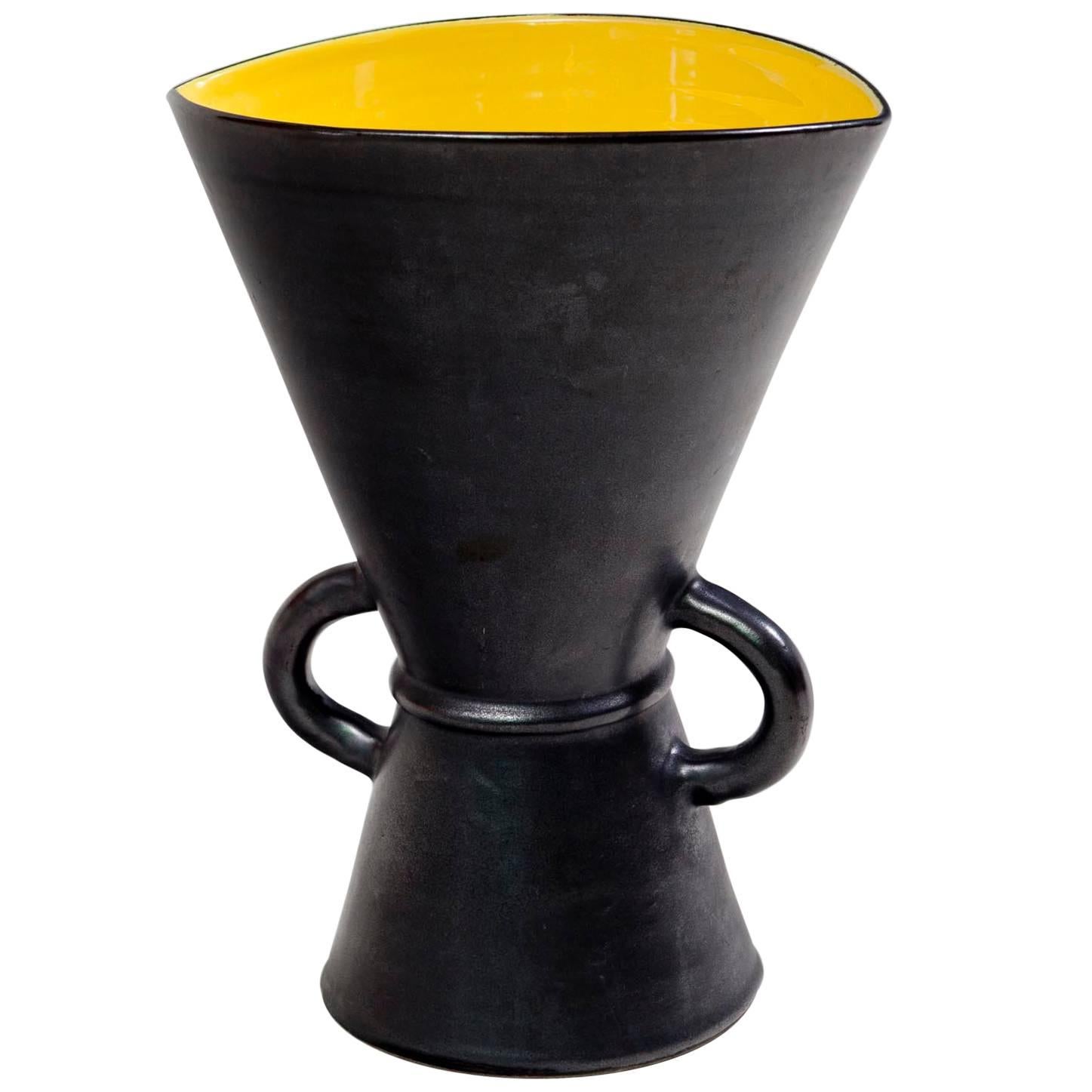 20th Century French "Louviers" Ceramic Vase, 1960s