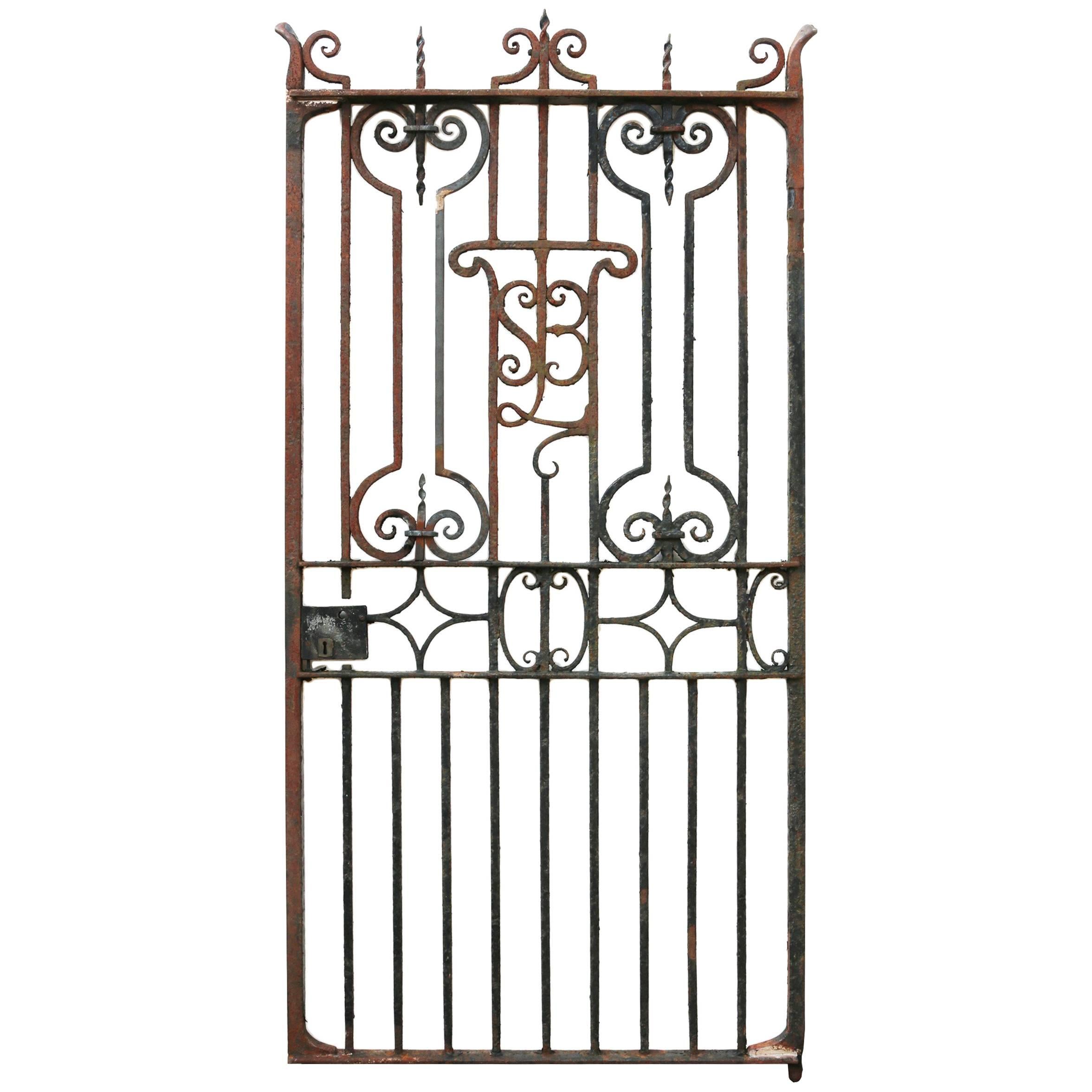 19th Century English Wrought Iron Gates