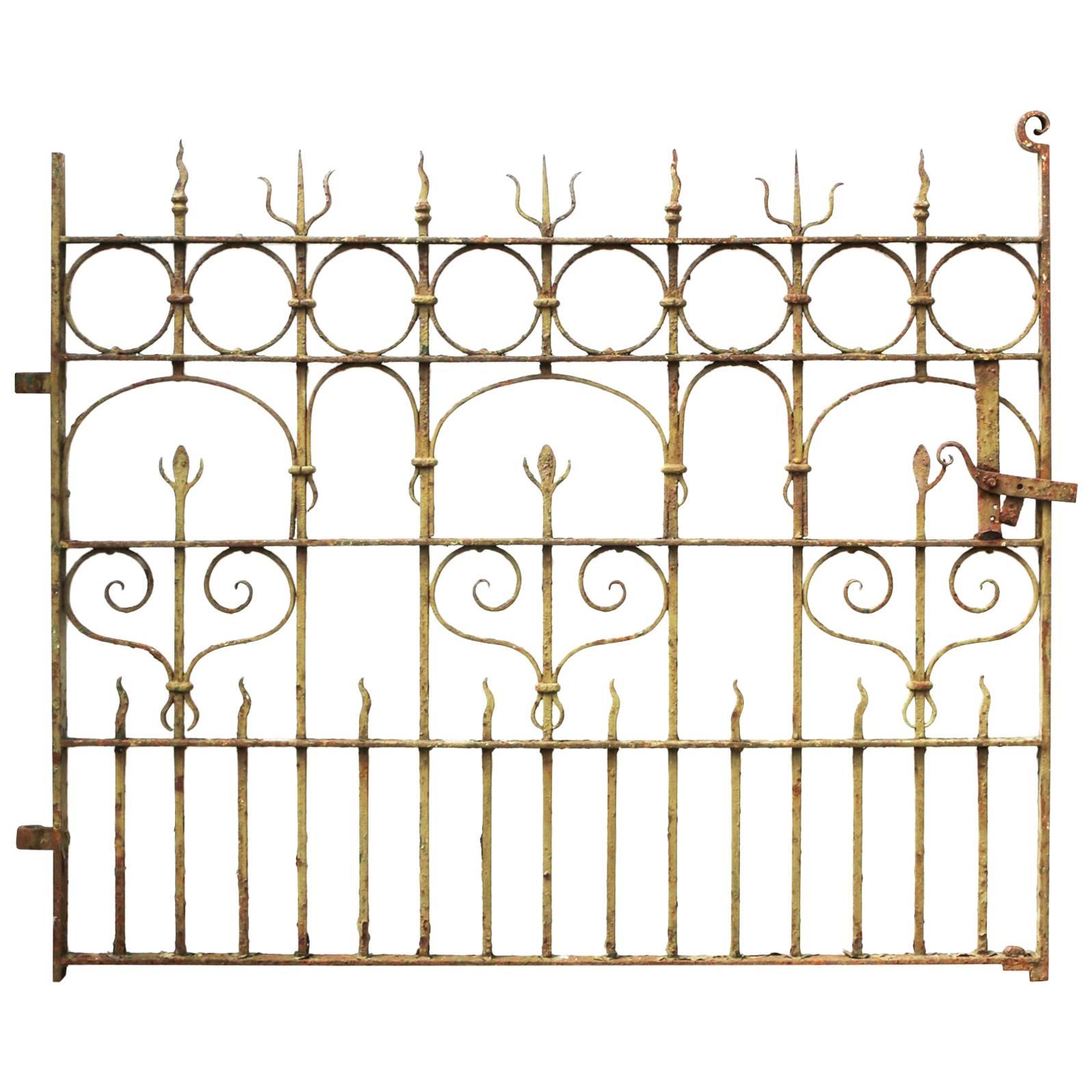 19th Century Wrought Iron Side Gate