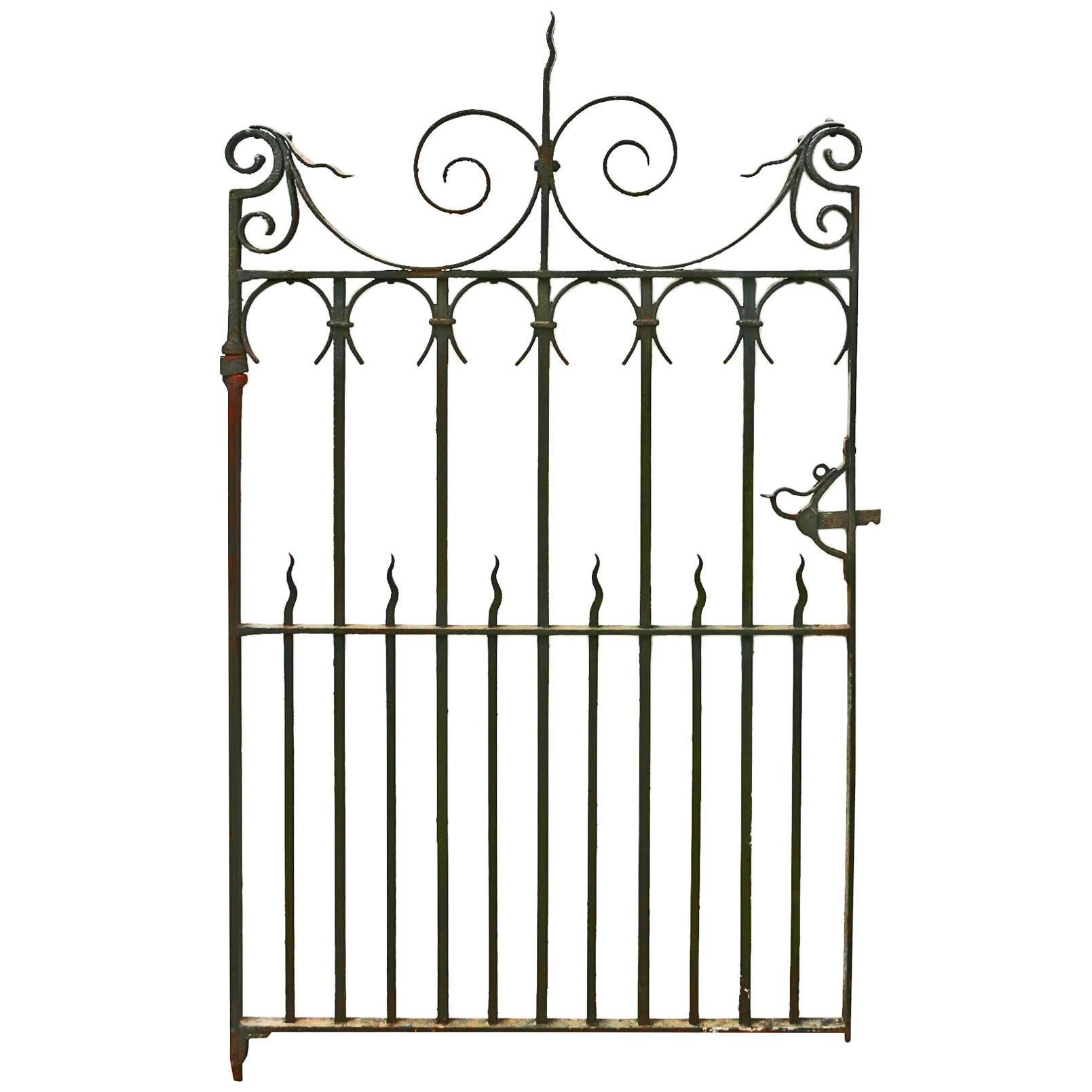 Antique Wrought Iron Pedestrian Gate, circa 1900