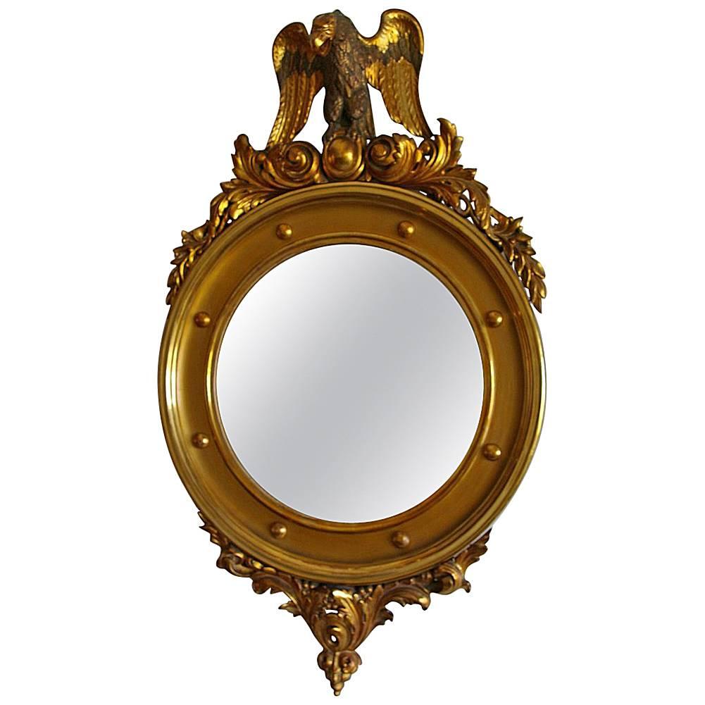 Early 20th Century Gold-Plated Eagle Mirror