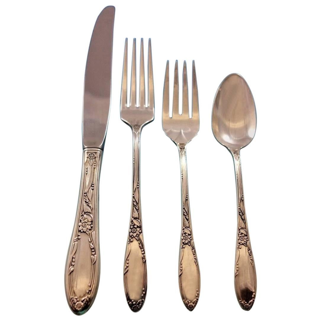 Virginian by Oneida Sterling Silver Flatware Set for 8 Service 38 Pieces For Sale