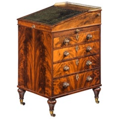 Regency Period Mahogany Davenport Desk of Quite Exceptional Quality