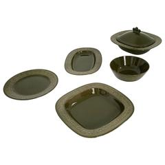 Earthenware Five-Piece Serving Part by Antonia Campi, Italy, 1965 8