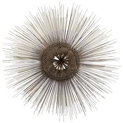 Mid-Century Modern Starburst Metal Wall Sculpture 1