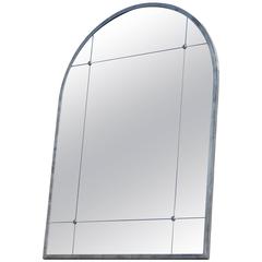 Customizable Silver Leaf  Rounded corners Frame Panelled Aged Mirror
