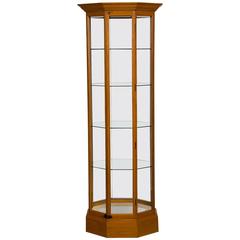 Display Cabinets With Lights 22 For On 1stdibs Octagonal Oak Display Cabinet With Gl Sides