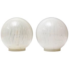 1960s, Venini Tessuto Table Lamps