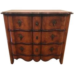 French Fruitwood Chest with Scalloped Front by Marjolet
