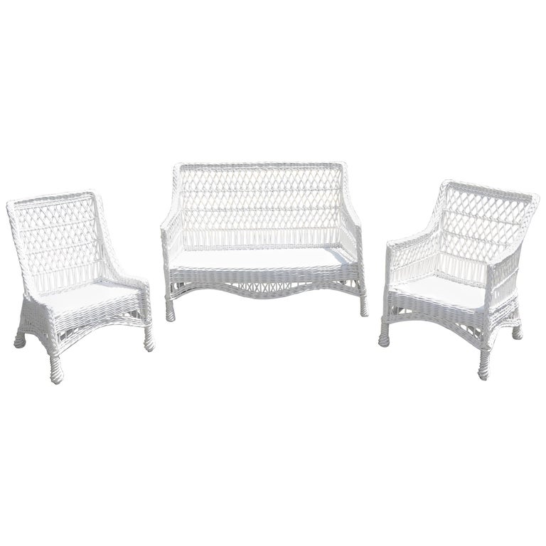 Antique Wicker Furniture Set