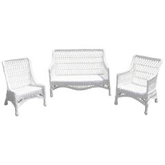 Antique Wicker Set 5