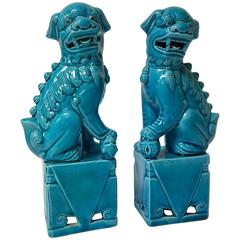 Vintage Pair of Mid-Century Japanese Foo Dog Book Ends