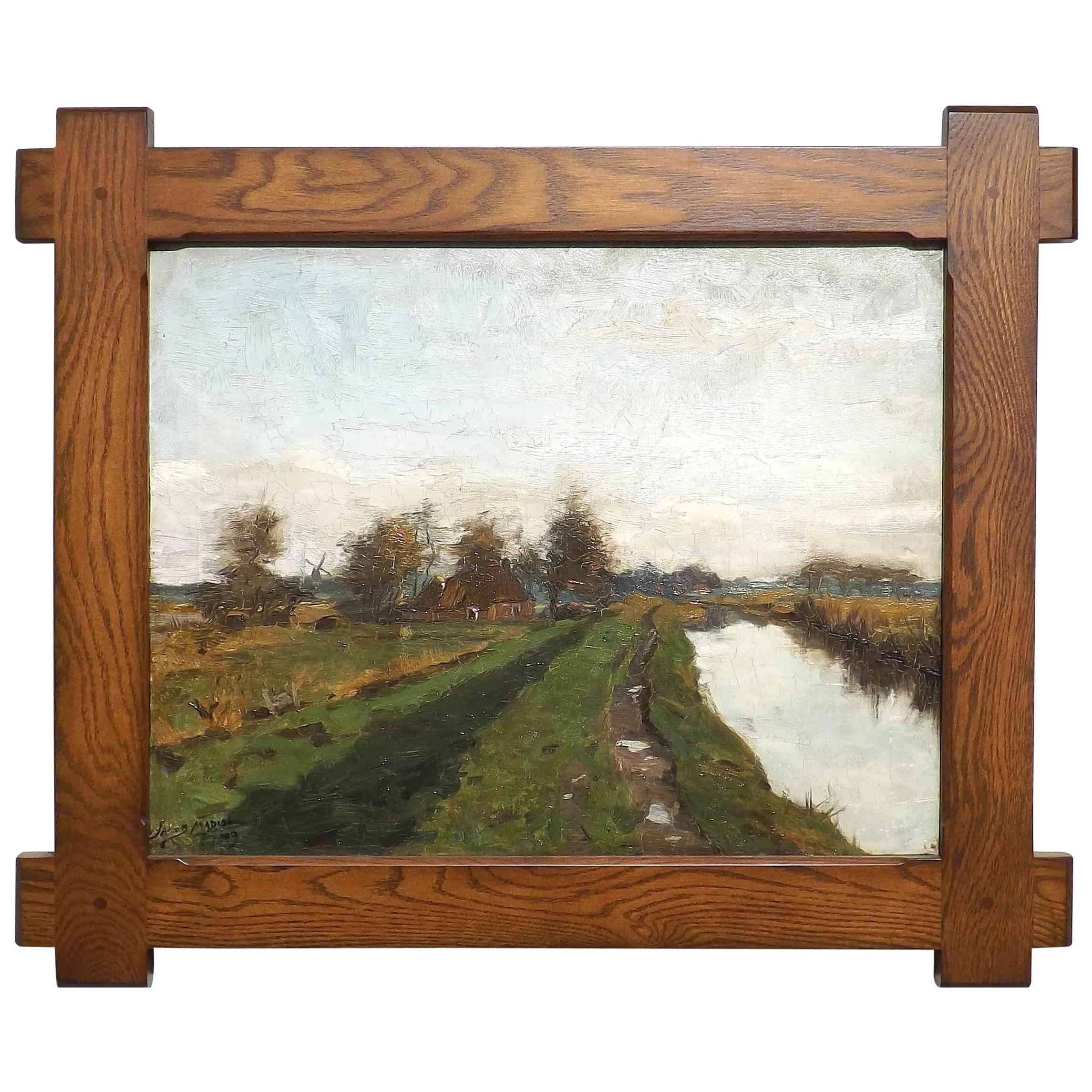 Landscape Painting of Paterswolde, the Netherlands by Jacob Madiol