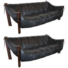 Mid-Century Brazilian Sofas by Percival Lafer, Pair