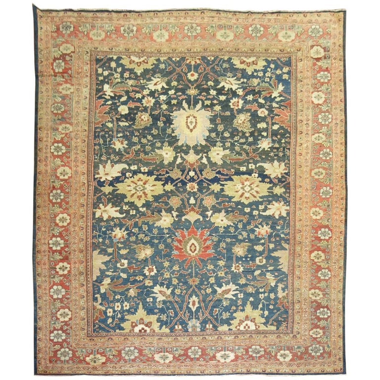 Antique Sultanabad Mahal Persian Carpet For Sale at 1stdibs