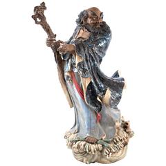 19th Century Sculpture of Chinese Deity or Immortal