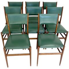 Set of Eight circa Early 1950 Leggera Dining Chairs by Gio Ponti for Cassina 5