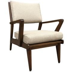 Mid-Century Modern Walnut Armchair by Jens Risom 12