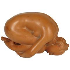 Maria Gamundi Crouching Nude Terracotta Figure 3