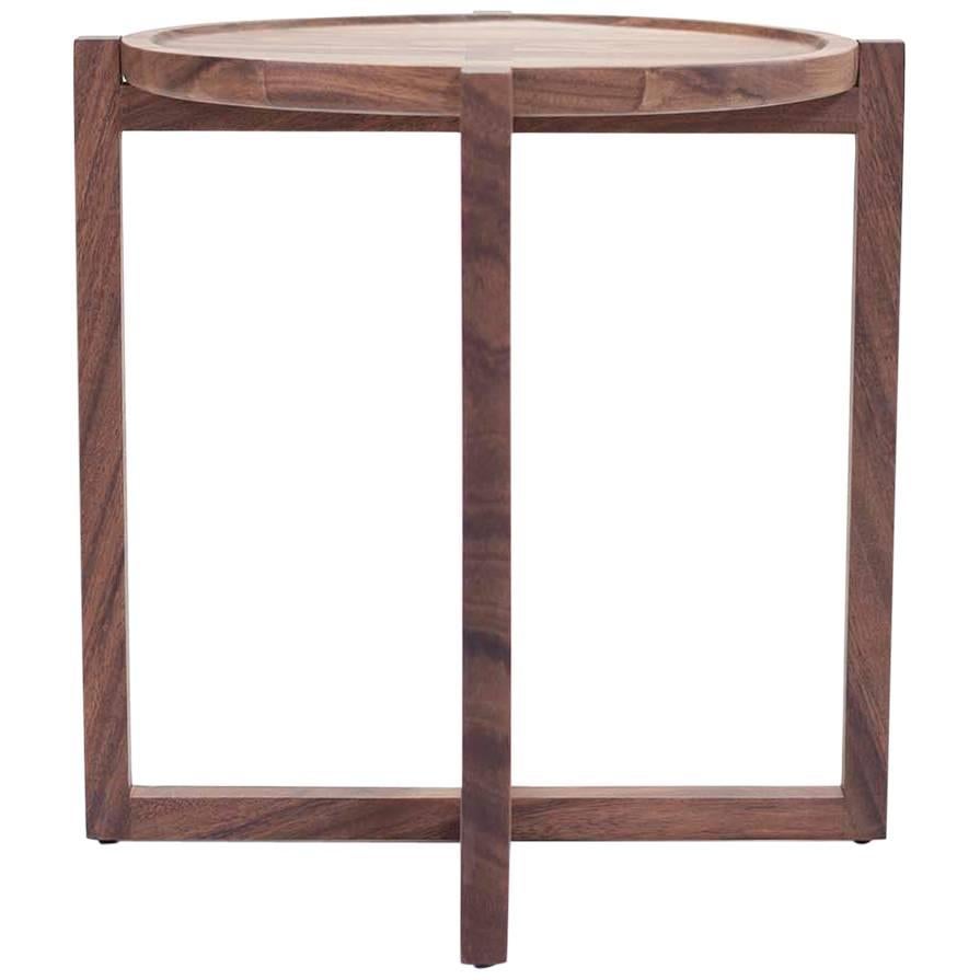 Contemporary Boton Three Side Table in Conacaste Solid Wood by Labrica For Sale