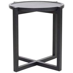 Contemporary Boton Three Side Table, Conacaste Wood with Black Stain by Labrica 6