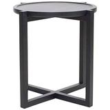 Contemporary Boton Three Side Table, Conacaste Wood with Black Stain by Labrica