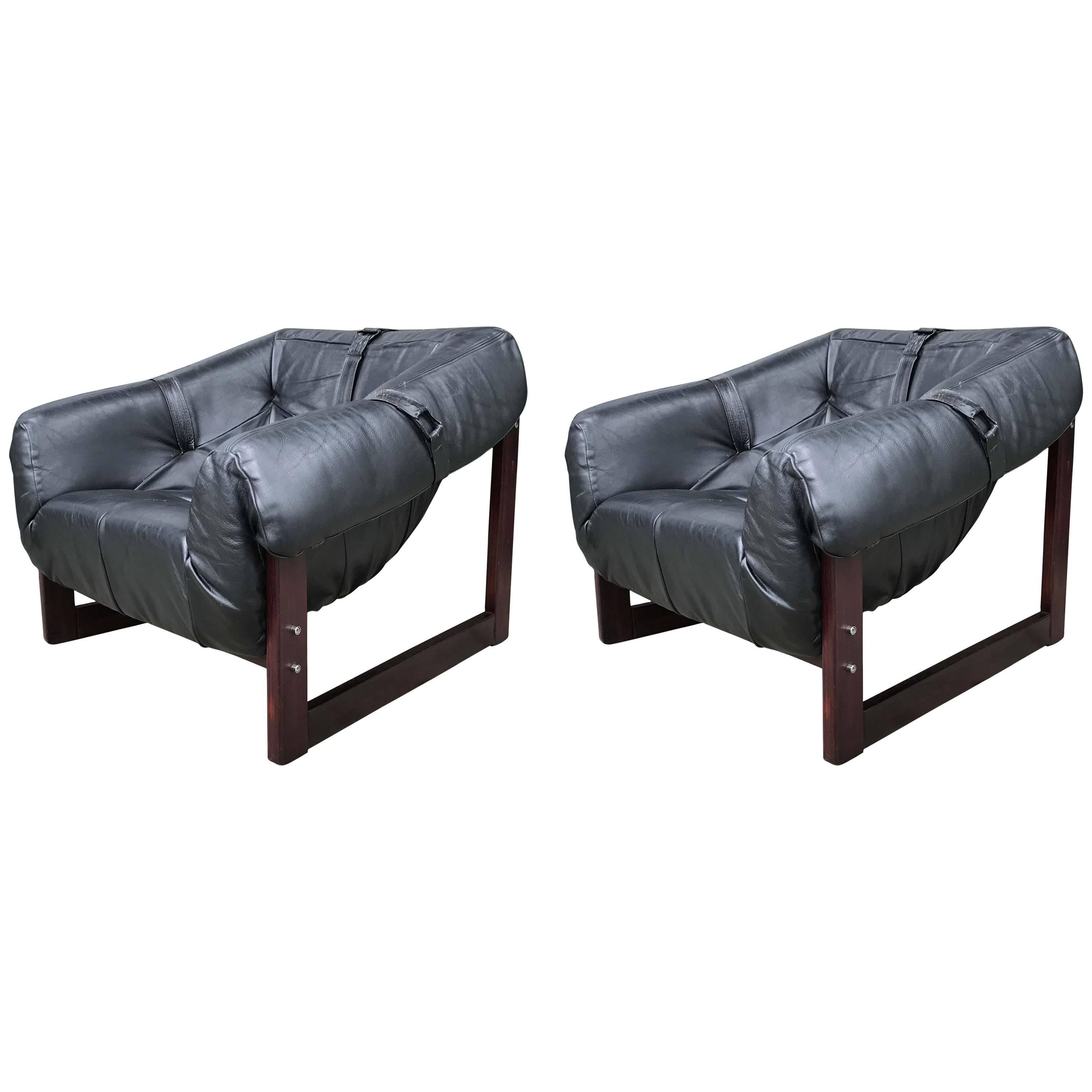 Percival Lafer Lounge Chairs, Pair