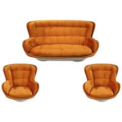 Vintage Michel Cadestin "Karate" Chairs and Sofa for Airborne International