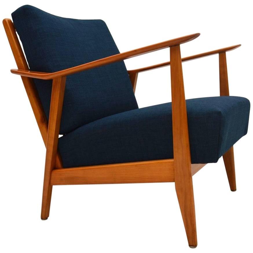 Retro Cherrywood Armchair Vintage, 1950s