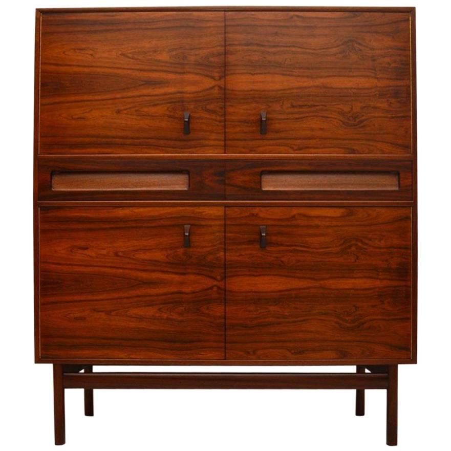 Rosewood Retro Drinks Cabinet by McIntosh Vintage, 1960s