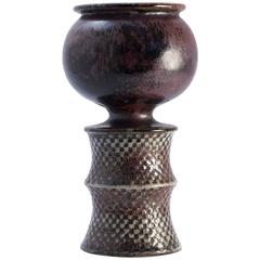 Unique Stoneware Vase by Stig Lindberg 1