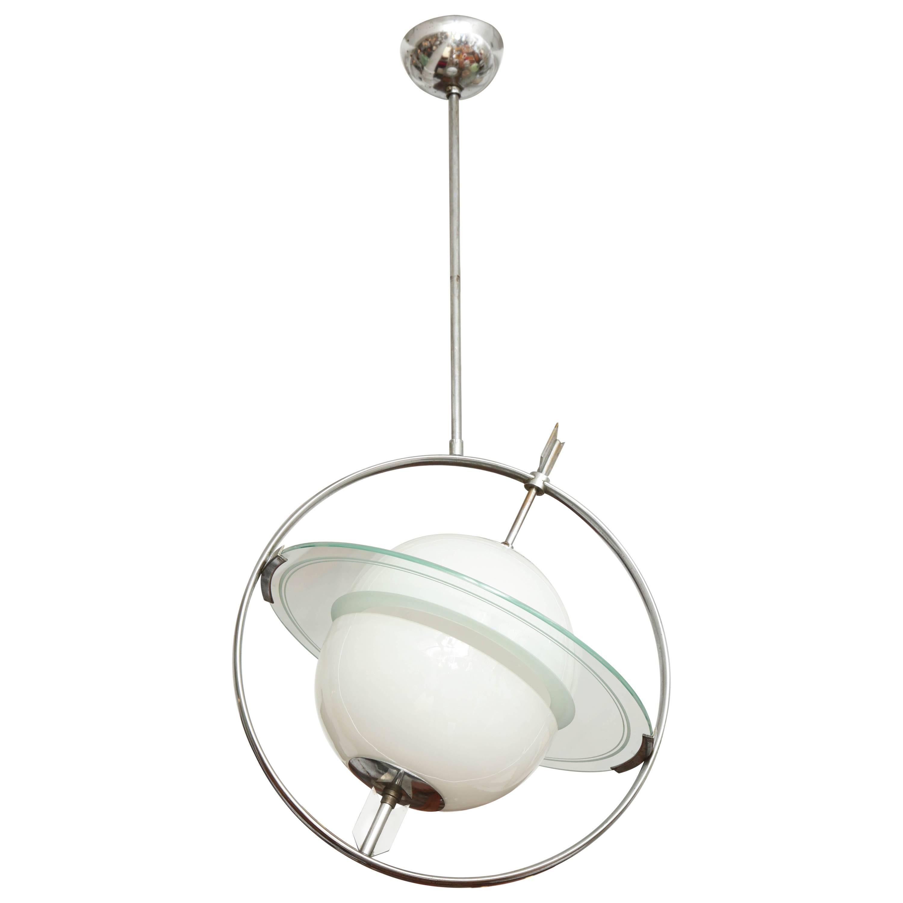 Pietro Chiesa Saturno Pendent Light made in Italy For Sale
