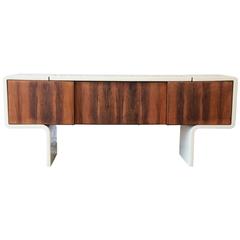 Rare William Sklaroff Mid-Century Modern Uniplane Credenza, 1970s 1