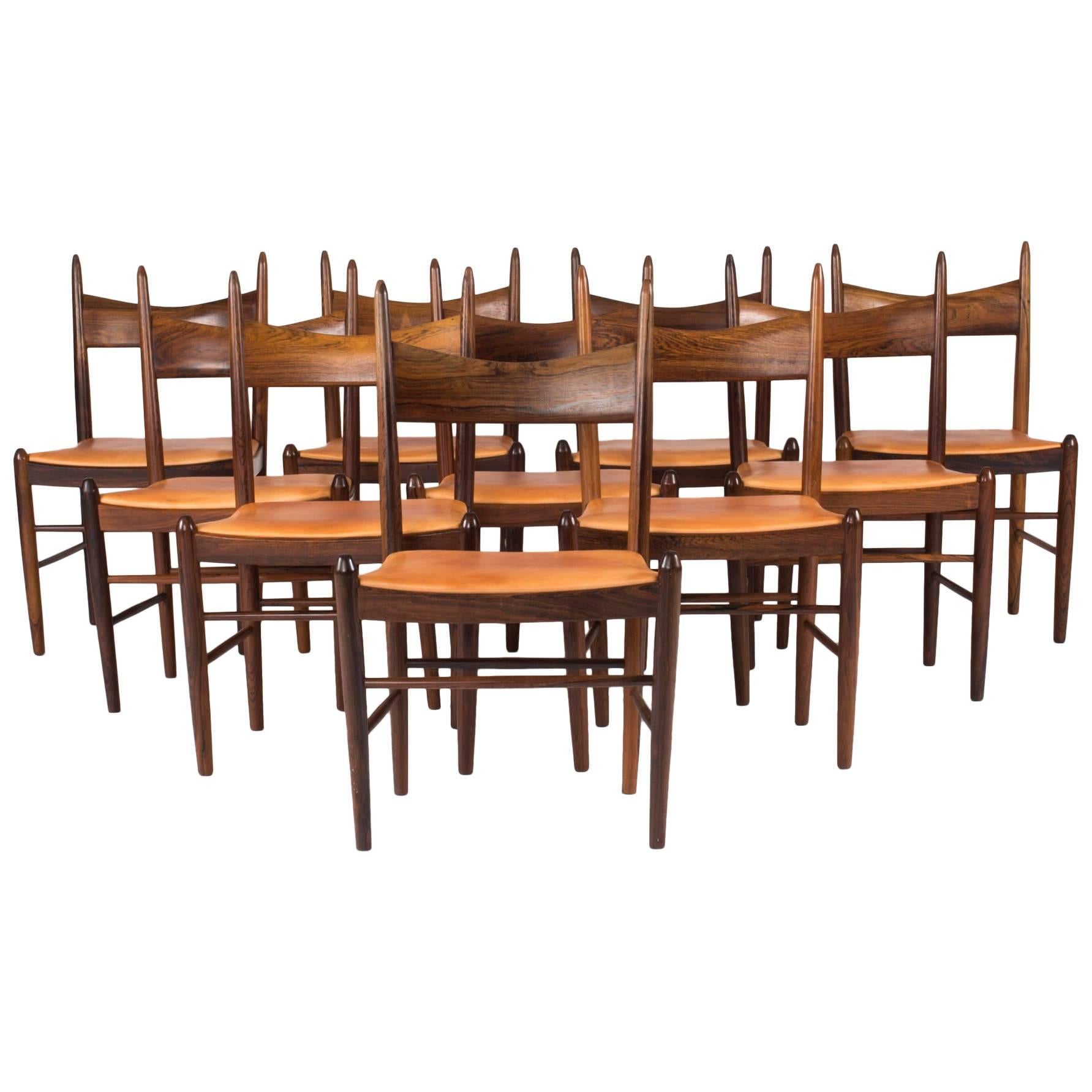 Set of Ten Dining Chairs by H. Vestervig Eriksen