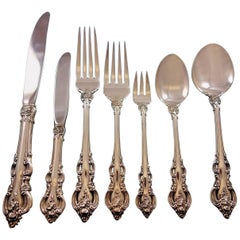 El Grandee by Towle Sterling Silver Flatware Set for Eight Service 63 Pieces